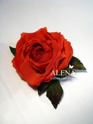 Роза "ALENA" в технике "Живой Цветок"